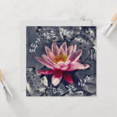 "Sommige bloemen bloeien 's nachts als..."  in het Kaart (Voorkant / Achterkant in situ)