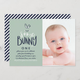 SOMMIGE BUNNY BIRTHDAY PARTIJINVITATIE KAART