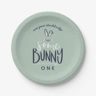 SOMMIGE BUNNY BIRTHDAY PARTY BORDEN PAPIEREN BORDJE