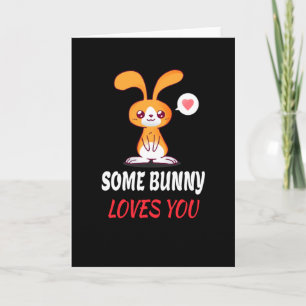 Sommige Bunny Houdt Van Jou In Partnerschap Kaart