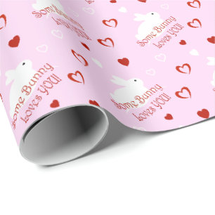 Sommige Bunny Houdt van Jou! Valentijnsdag Cadeauv Cadeaupapier