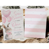 Sommige Bunny is één Bow Bunny 1ste verjaardag Kaart