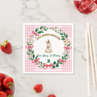 Sommige Bunny Is Jarig Gepersonaliseerde Bunny Servet