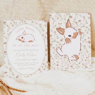 Sommige Bunny is op komst Baby Shower Uitnodiging