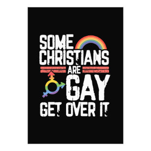 Sommige christenen zijn homoseksueel, accepteer he foto afdruk