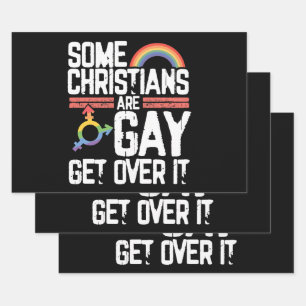 Sommige christenen zijn homoseksueel, accepteer he inpakpapier vel