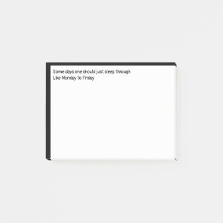 Sommige dagen moet men slapen in post-it® notes