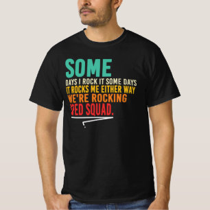 Sommige dagen rock ik het, sommige dagen laat het t-shirt