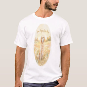 Sommige engelen hebben poten Gouden Retriever Hond T-shirt