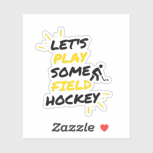 sommige hockey spelen sticker