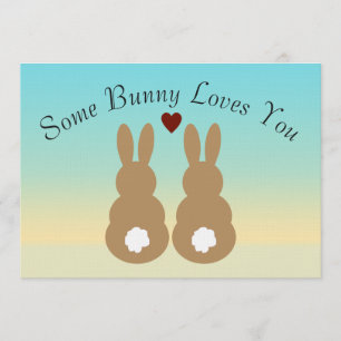 Sommige konijn houdt van jou kaart