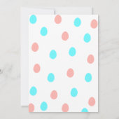 Sommige konijn speciale geslacht onthullen partij kaart (Achterkant)