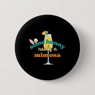 Sommige konijntjes hebben een mimosa nodig Grappig Ronde Button 5,7 Cm