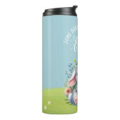 Sommige konijntjes wensen je een vrolijk paasfeest thermosbeker (Gedraaid links)