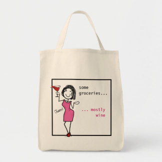 Sommige kruidenierswaren... voornamelijk wijnwijno tote bag