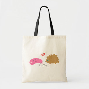 Sommige liefde is niet voorbestemd, grappige egel tote bag