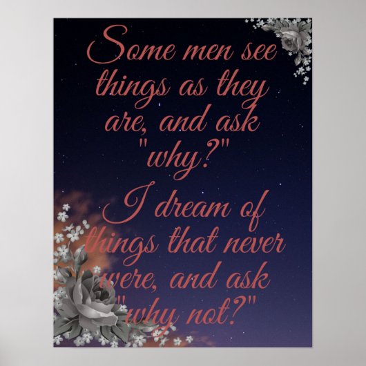 Sommige mannen zien dingen als houten wandkunst poster (Voorkant)