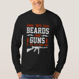 Sommige meisjes houden van brood en Pistolen grapp T-shirt