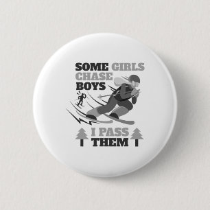 Sommige Meisjes Jagen op Jongens I P Zij Grappige Ronde Button 5,7 Cm