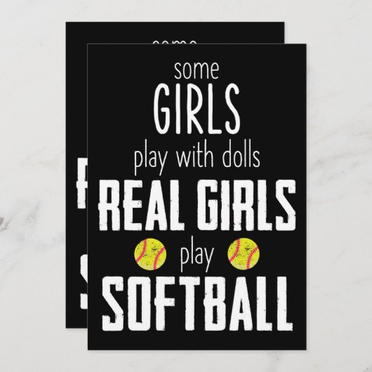 Sommige meisjes spelen met poppen echte meisjes sp kaart (Voorkant / Achterkant)