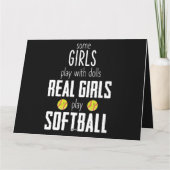 Sommige meisjes spelen met poppen echte meisjes sp kaart (Achterkant)