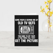 Sommige mensen doen me denken aan oude tv-toestell kaart (Gele Bloem)