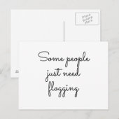 Sommige mensen hebben alleen maar behoefte aan ges briefkaart (Voorkant / Achterkant)