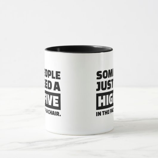 Sommige mensen hebben gewoon een high-vijf in het  mok (Midden)