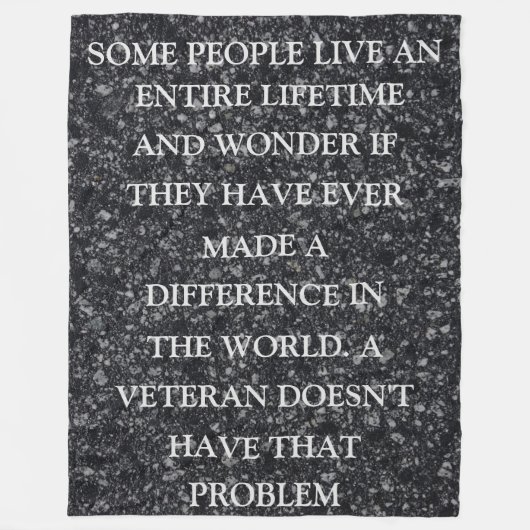 SOMMIGE MENSEN LEVEN EEN HEEL LEVEN FLEECE DEKEN (Voorkant)