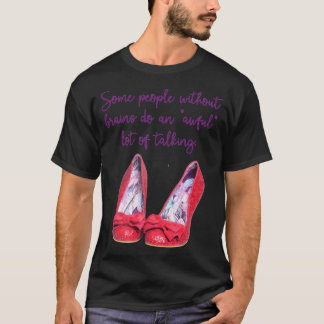 Sommige mensen zonder hersens praten veel jongen j t-shirt