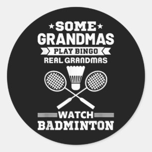 Sommige oma's spelen bingo Real Grandmas Watch Bad Ronde Sticker