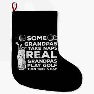 Sommige opa's nemen dutjes echt spelen golf grappi grote kerstsok