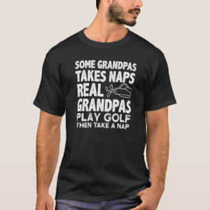 Sommige opa's pakken echte opa Golf en daarna T-shirt