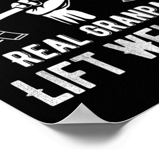 Sommige opa's spelen bingo Echte opa's heffen gewi Poster (Hoek)