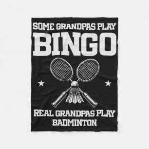Sommige opa's spelen bingo Echte opa's spelen badm Fleece Deken