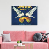 Sommige peren perenkratellabelNapa, CA Canvas Afdruk (Insitu (Woonkamer))