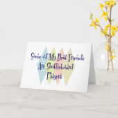 Sommige van mijn beste vrienden zijn Shuffleboards Kaart (Gele Bloem)