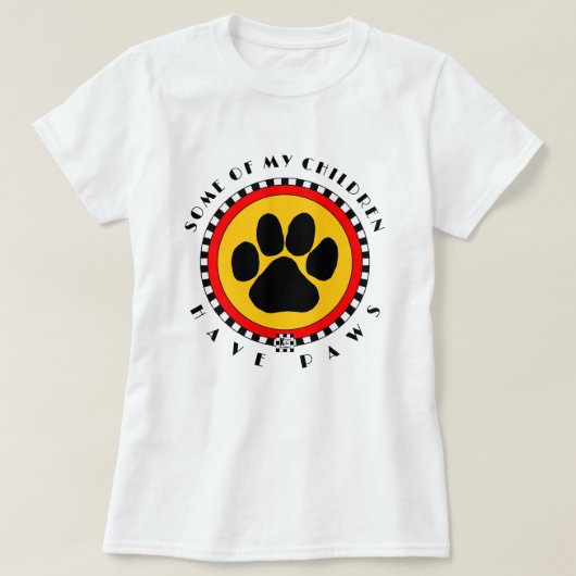 Sommige van mijn kinderen hebben poten" t-shirt (Design voorkant)