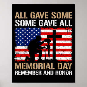 Sommigen Gaven Herdenkingsdag Onthoud Eer Gesneuve Poster