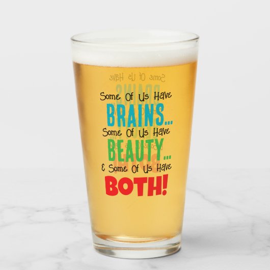 Sommigen hebben hersens en schoonheid glas (Voorkant gevuld)