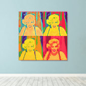 Sommigen houden van hete Pop kunst Canvas Afdruk (Insitu (Houten vloer))