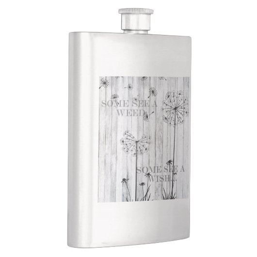 Sommigen zien een onkruid flacon (Rechts)