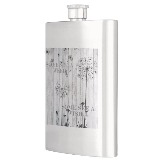 Sommigen zien een onkruid flacon (Links)