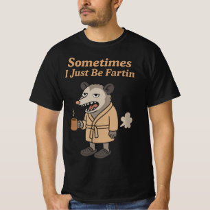 Soms ben ik gewoon aan het scheten opossum - Grapp T-shirt