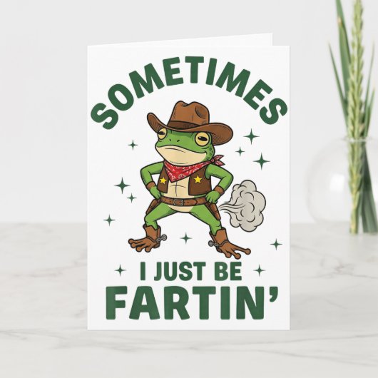 Soms ben ik gewoon grappig scheten latend Western  Kaart (Voorkant)