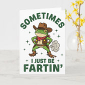 Soms ben ik gewoon grappig scheten latend Western  Kaart (Gele Bloem)