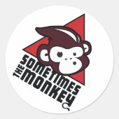 Soms de aap Sticker (Voorkant)