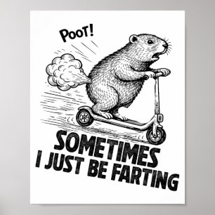 Soms heb ik gewoon een pijnlijke buik van de schet poster