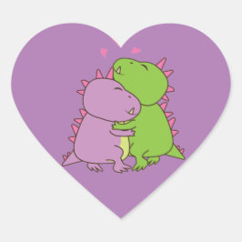 Soms hebben we gewoon een knuffel paars nodig hart sticker