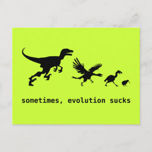 Soms is evolutie klote briefkaart